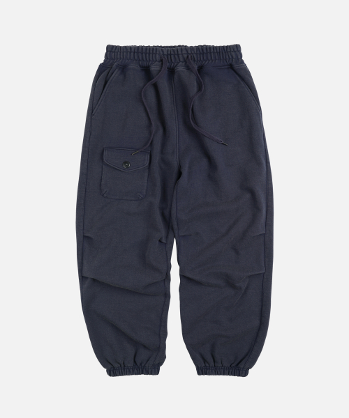ARMY TWO TUCK SWEAT PANTS _ NAVY