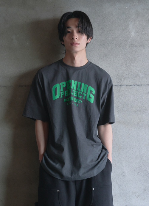 오프닝프로젝트() Arch Logo T Shirt - Charcoal 상품 이미지