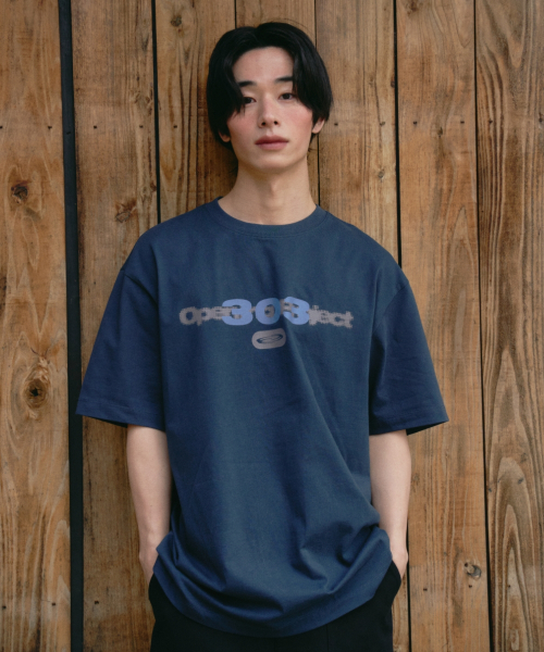 오프닝프로젝트() 303 Logo T Shirt - Navy 상품 이미지