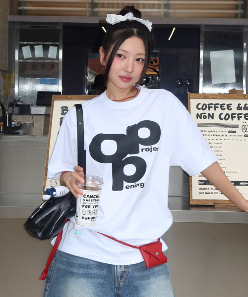 오프닝프로젝트() OPP Logo T Shirt - White 상품 이미지