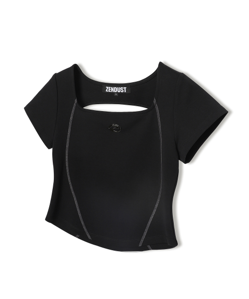 Mabelle Back Hole T-рубашка BLACK