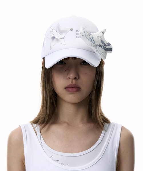 【OJOS】25ss NOITOW SHU Soft Head Gear Trucker Cap 오호스(OJOS) OJOS x NOITOW SHU Soft Head Gear Trucker Cap