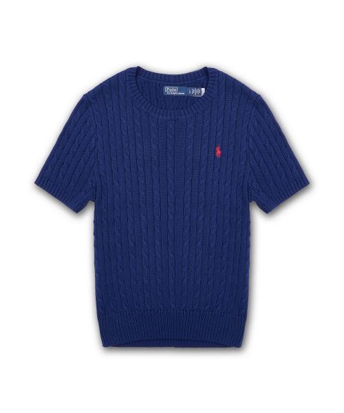 SWEATER-PULLOVER 60/2 COTTON-BLUE
