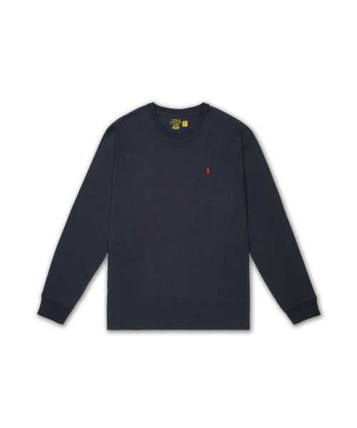 Лонгслив джерси classic fit (Navy)