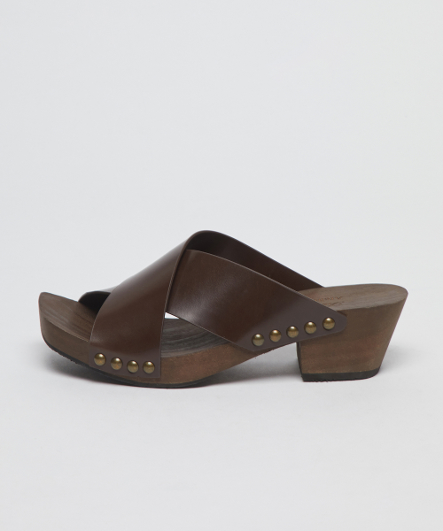 [Archivepke x Ribbonbit] Strap clog(Brown)