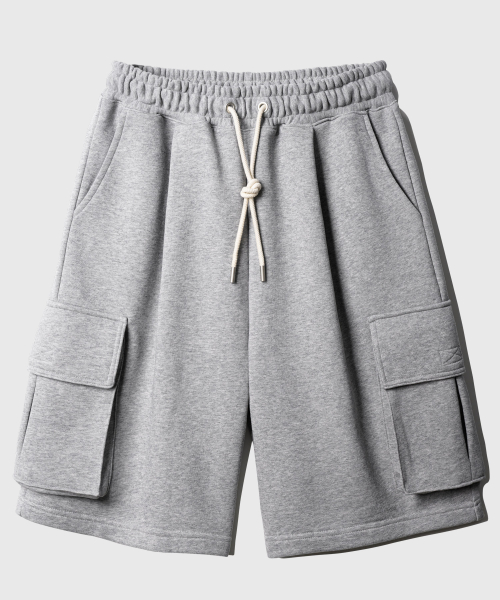 Flash Summer Cargo Half Pants Gray KJSP2560