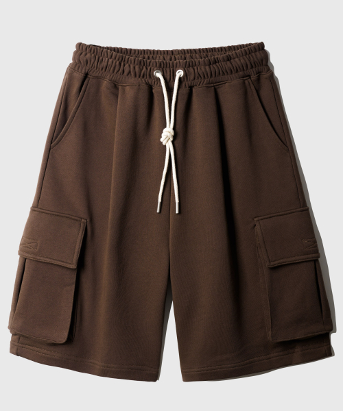Flash Summer Cargo Half Pants Brown KJSP2560