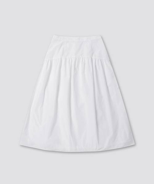 [Archivepke x Ribbonbit] Sway long skirt(White)