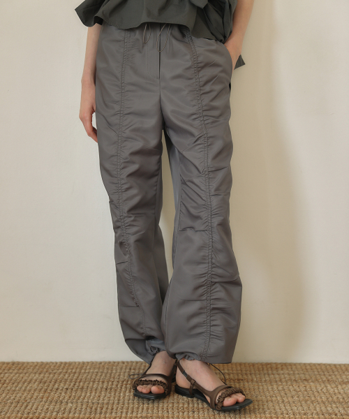 NYLON STRING JOGGER PANTS [ CHARCOAL ]