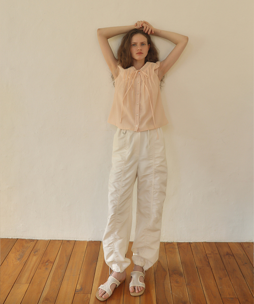 NYLON STRING JOGGER PANTS [ кремовый ]