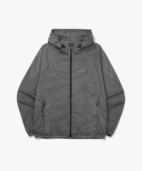 Легкая куртка Garment Dying Running Woven Grey