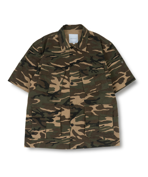 Рубашка карго с коротким рукавом Camo Khaki