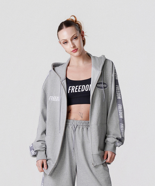 Зипка с надписью (Grey)