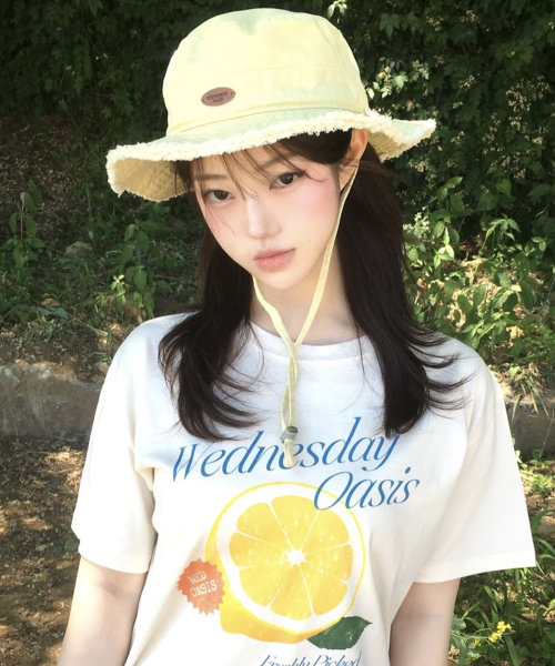 Bohemian Safari Bucket Hat_LEMON(W25-ACC02)