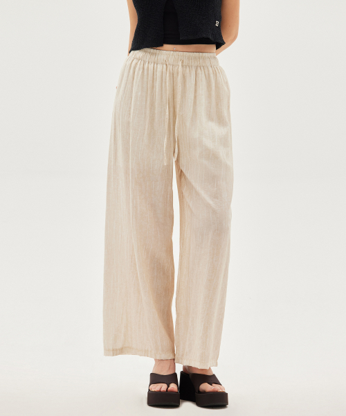 STRIPE RELAXED BANDING PANTS_T513BT703