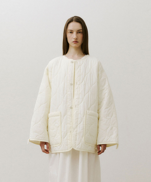 QUILTED JACKET (IVORY)