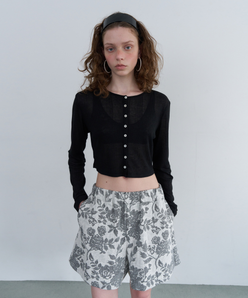 SOFT MINI CARDIGAN_BLACK