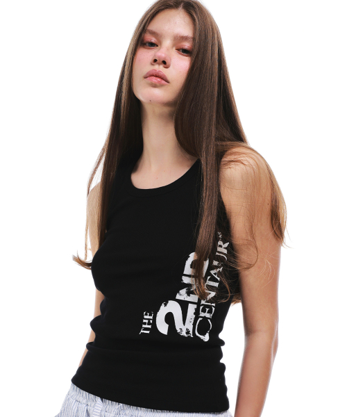CENTAUR PRINT SLEEVELESS_BLACK