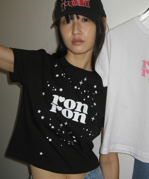 【RONRON】MILKY WAY CROP T SHIRT 4カラー 半袖 25SS【RONRON】MILKY WAY CROP T 半袖Tシャツ (RONRON/Tシャツ