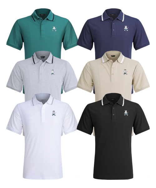 [2PACK] Мужское поло пике с коротким рукавом 6 Colors