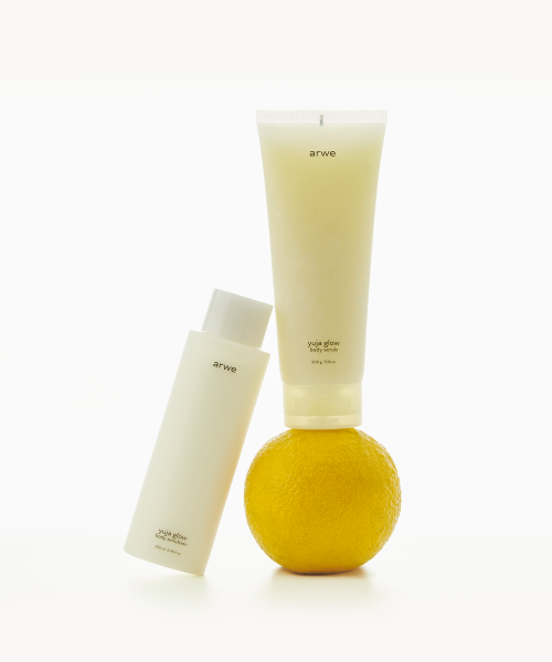 아르베() 유자 글로우 바디 스크럽 200g & 바디 에멀전 250ml 세트 상품 이미지