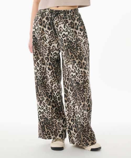 라이프워크() 여성) LW3 호피 일자 밴딩 팬츠 상품 이미지