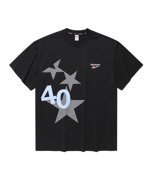 Tシャツ・カットソー [CAVISH]CAVISH X Reebok 40 STAR SS TEE[BLACK] CAVISH]CAVISH X Reebok 40 STAR SS TEE[BLACK] (CAVISH/Tシャツ