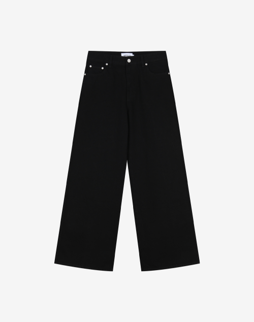 Широкие расклешенные джинсы M401 [Black]
