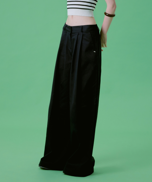 【PALEJADE】Pintuck Wide SL PALE JADE | 페일제이드 Pale jade pintuck wide slacks sky