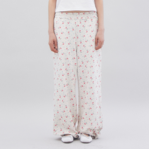 Спортивные штаны CHERRY PATTERN SWEAT IVORY BR2CP005