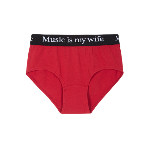 Music is my wife UNDERWEAR Bikini -Red