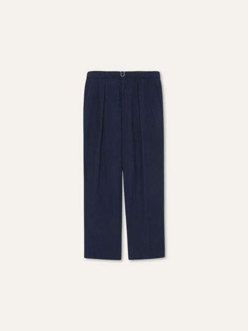 IN BELT WIDE PANTS(Navy)