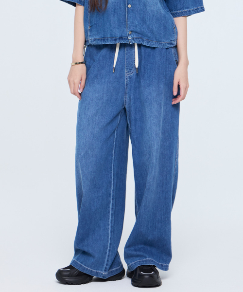 라이프워크() 여성) LW2 데님 밴딩 팬츠 상품 이미지