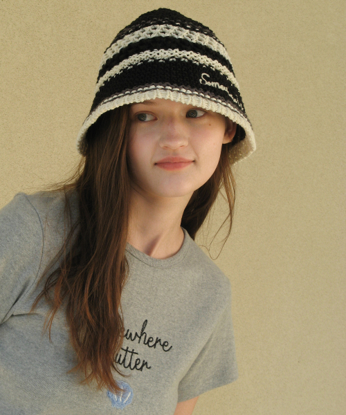 썸웨어버터(SOMEWHEREBUTTER) Juicy Knit Bucket Hat - 3Color