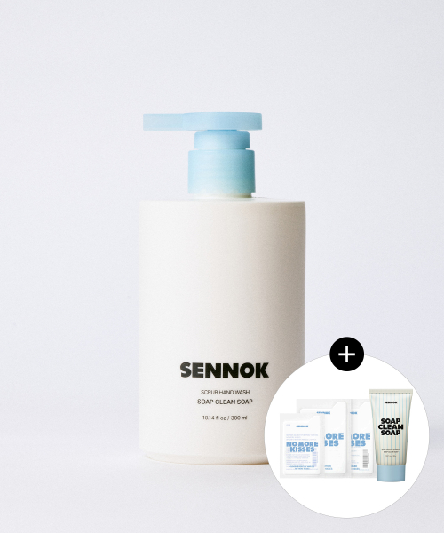 센녹 스크럽 핸드워시 솝 클린 솝 300ml+(증정) 샴푸 40ml+노모키샤쉐3종