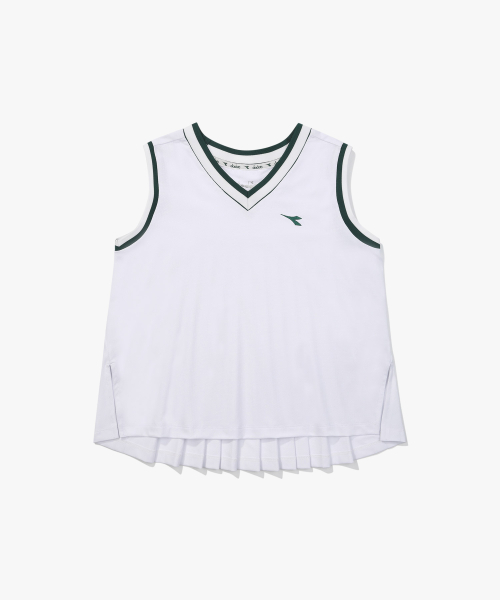 Теннисный сарафан плиссе WHITE (W)