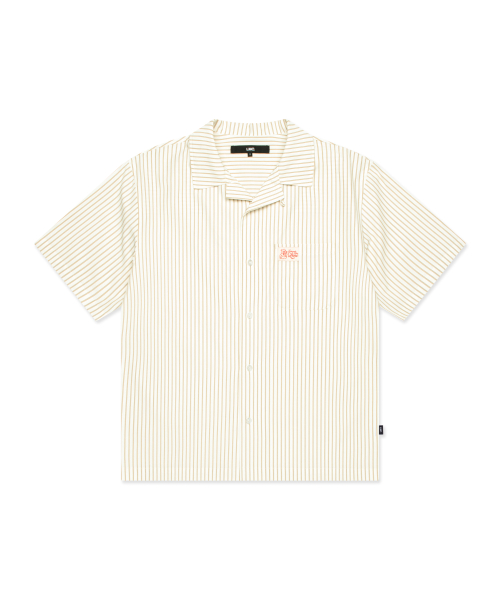 엘엠씨() STRIPE RESORT SHORT SLV SHIRT ivory 상품 이미지