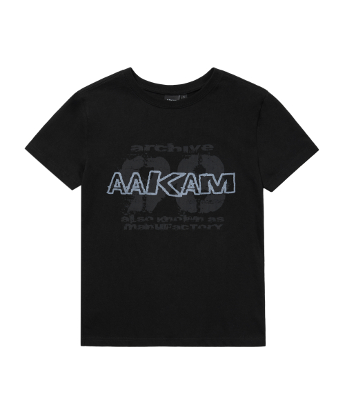 Tシャツ・カットソー AAKAM Painted 98 Half Top 5SH059 아캄(AAKAM) Painted 98 Half Top (Black) - 사이즈 & 후기 | 무신사