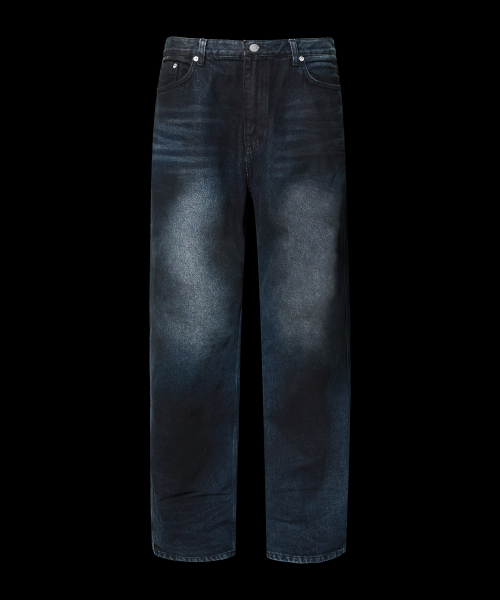 Широкие багги Wavy, Dirty Blue Black