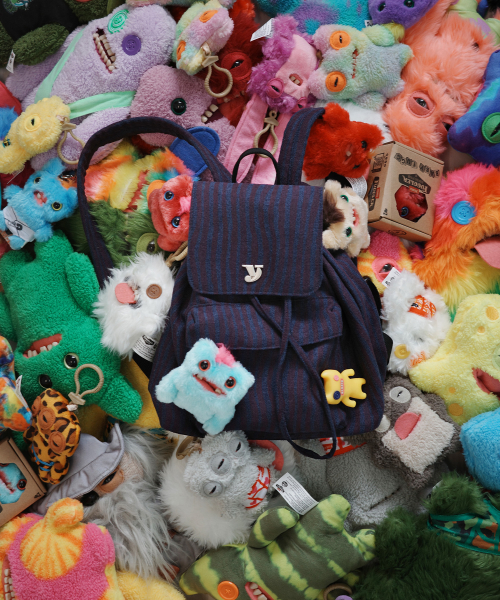 バッグ・カバンその他 YEOMIM X FUGGLER mini day backpack purple wave yeo-341 여밈(YEOMIM) [X FUGGLER] mini day backpack (purple wave