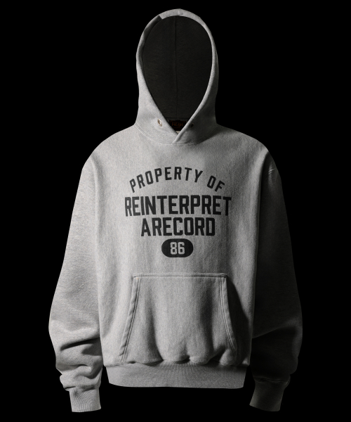 Винтажное худи Authentic Reverse Weave Heather Grey