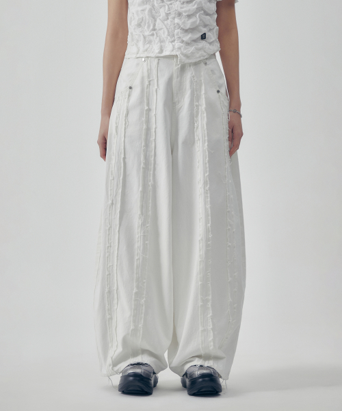 ★TREEMINGBIRD★ Raw Cut Balloon Denim Pants SHOP - - TREEMINGBIRD