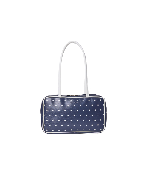 Dot square bag_navy