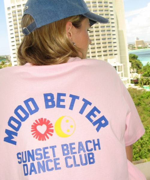 무드베러(MOODBETTER) SUNSET BEACH BASIC FIT T SHIRTS PINK - 사이즈 & 후기 | 무신사