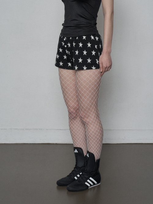 셋업이엑스이(SETUP-EXE) STAR SHORT PANTS / BLACK - 사이즈