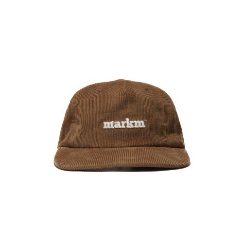 마크엠(MARKM) 마크엠 베이직 로고 코듀로이 캡 브라운