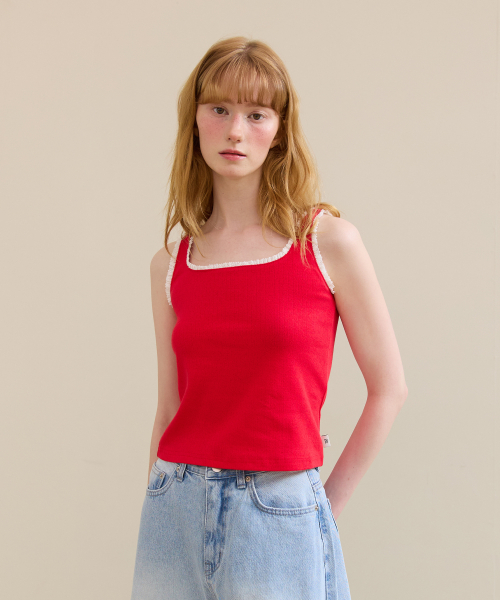Rosy Lace Sleeveless