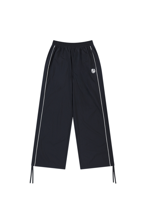 PIPING NYLON PANTS [BLACK]