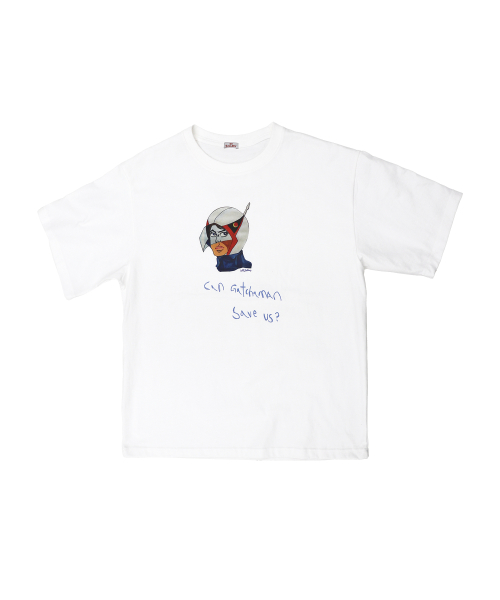 【1011GALLERY】 Gatchaman Save Us T-Shirts - White 1011갤러리(1011 GALLERY) Gatchaman Save Us T-Shirts - White