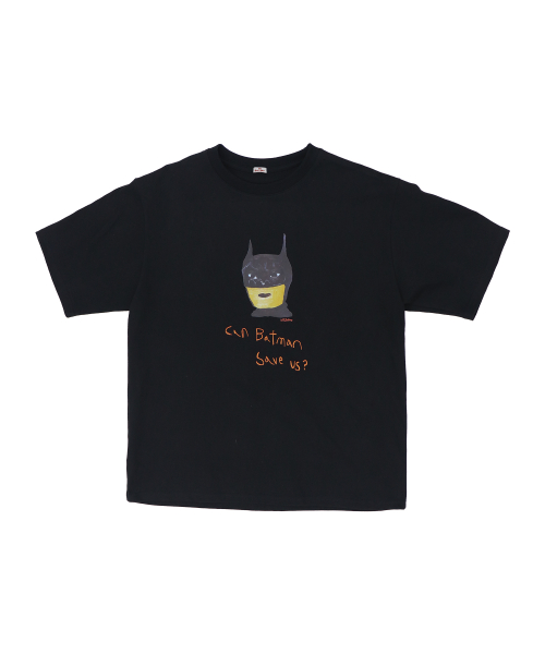 1011갤러리(1011 GALLERY) Batman Save Us T-shirts - Black